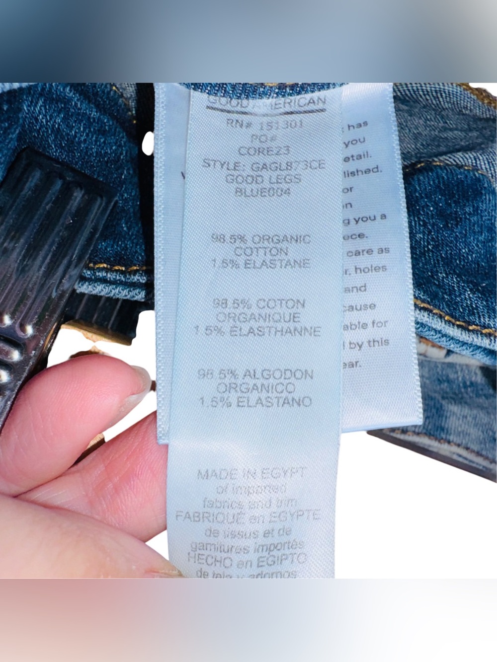 GOOD AMERICAN Good Legs Skinny Jeans Dark Wash GAGL873CE Size 8/29 - Picture 14 of 15
